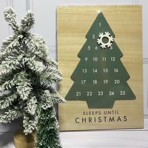 Sleeps Until Christmas Wall Hanging Advent Calendar from Target NEW